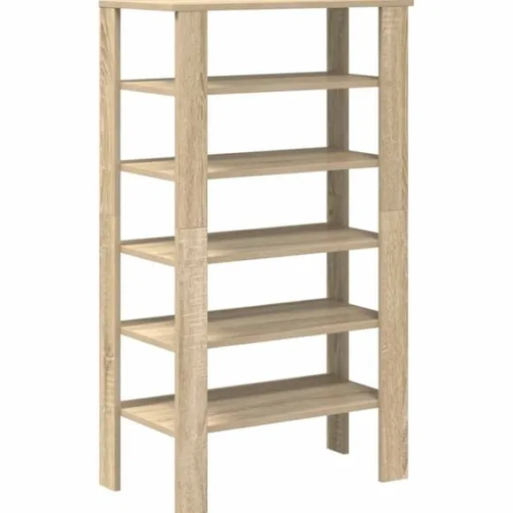 Skohylla sonoma-ek 61x32x105 cm konstruerat trä