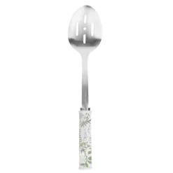 Skopa med hål i rostfritt stål 33 cm med handtag i keramik - Laura Ashley - Sage Parterre av Pendeford