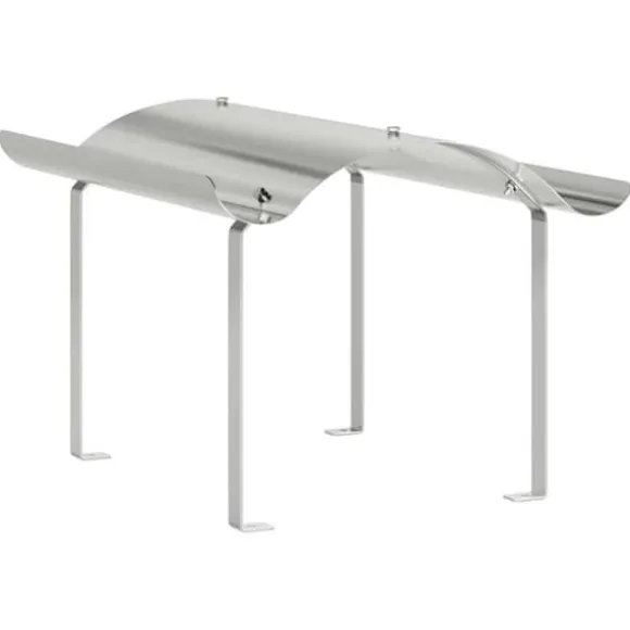 Skorstenhuv i rostfritt stål - vidaXL - Silver - 59,5x50x36,5 cm - Värmebeständig