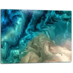 SKÄRBRÄDA I GLASPLATTA 52x40 MARMOR