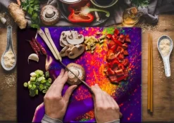 SKÄRBRÄDA I GLASPLATTA 52x40 MUNNING