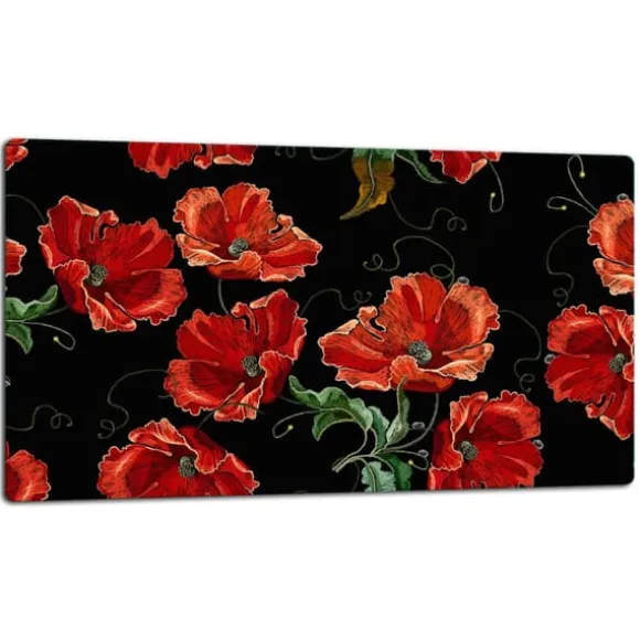 SKÄRBRÄDA I GLAS 52x30 BLOMMOR