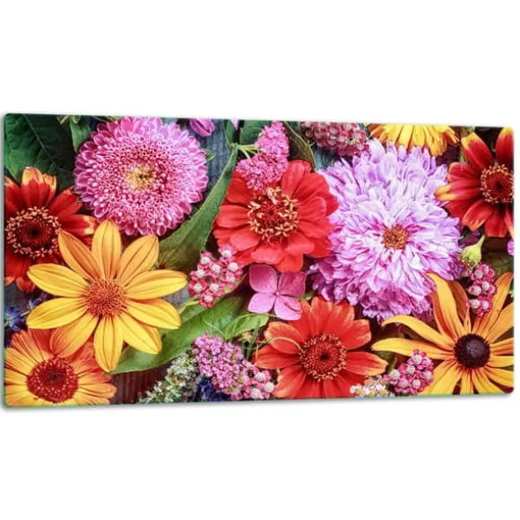 SKÄRBRÄDA I GLAS 52x30 BLOMMOR