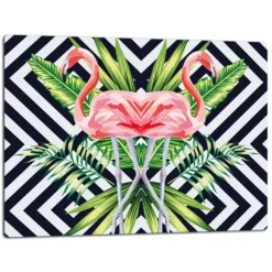 SKÄRBRÄDA I GLAS 52x40 FLAMINGO