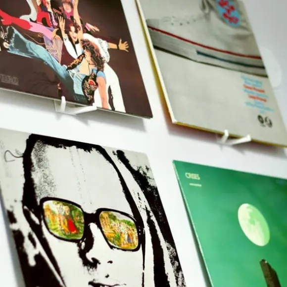 Skruvmonterad Vinylhängare - Vit