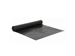 Sæk 700x1100 mm 45 my med Fals Sort,10 Stk/rl - (10 stk.)