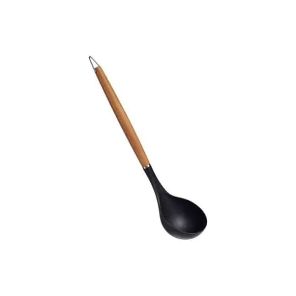 Slev i nylon och bokträ - DKD Home Decor - 8x3x32,5 cm - Mörkbrun - Utan plast - Klassisk - Flerfärgad