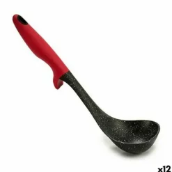 Slev Svart Röd Nylon 7 x 30 x 9 cm (12 antal)