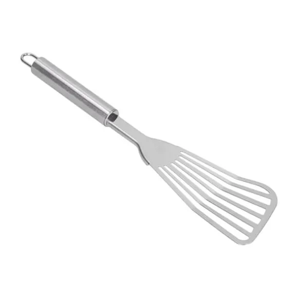 Slitsad Fiskspatel Tjock Polerad Fiskvändare Flipper för Kök Camping Restaurangspatel