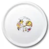 Slitstark pizzatallrik av Speciale porslin, grå 330mm - set om 6 st.