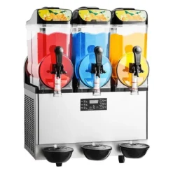 Slushmaskin för Kommersiellt bruk, 15Lx3 Tankar, Margarita och Smoothie Frysdryckesmaskin