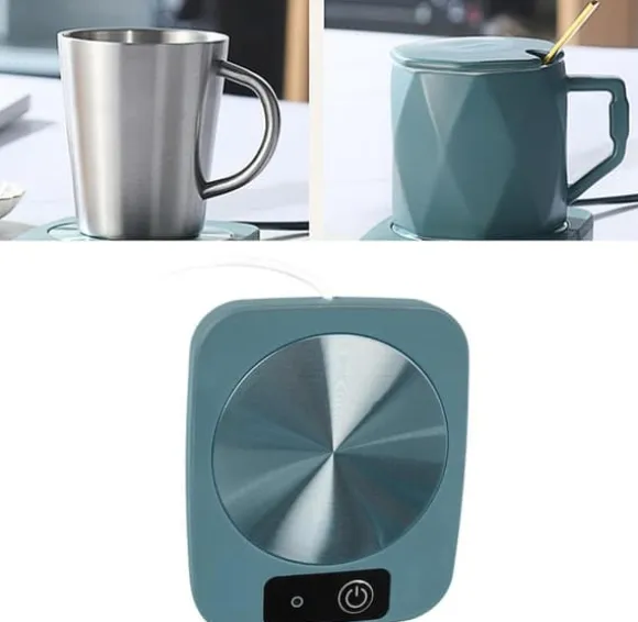 Smart konstant temperaturkaffevärmare, kakaodryckvärmare, USB-driven bärbar koppvärmare för kontor, resor och hem, håller ditt kaffe varmt och gott
