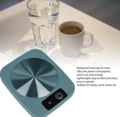 Smart konstant temperaturkaffevärmare, kakaodryckvärmare, USB-driven bärbar koppvärmare för kontor, resor och hem, håller ditt kaffe varmt och gott