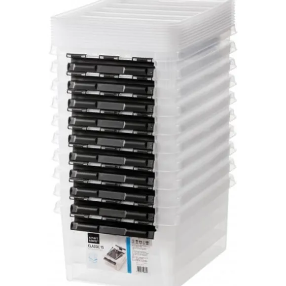 SmartStore Classic 15 -förvaringslåda med lock, 10 st förpackning