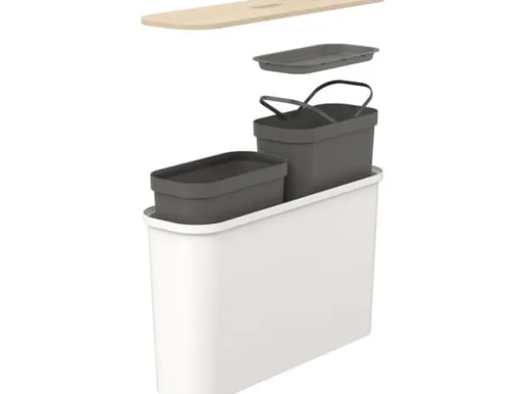 SmartStore Collect Slim 46 L sorting set, white