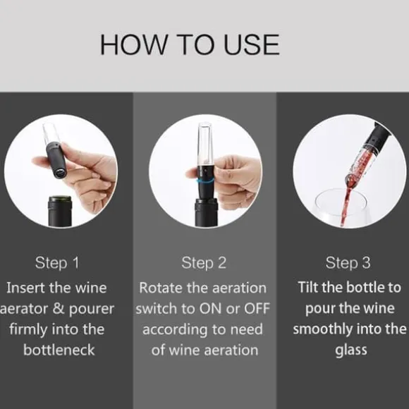 Snabbluftande Vin Häll Karaff Fast Aerating Wine Pourer Decanter