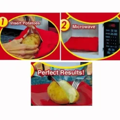 Snabbmatlagningspåse för potatis/potatis Snabbmatlagning för mikrovågsbakad potatis