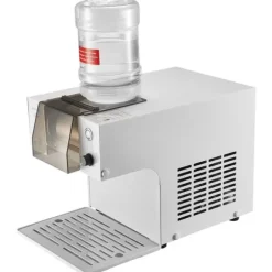 Snöflingeismaskin - Elektrisk snökonmaskin - Kapacitet 80 kg/24 h - Rostfritt stålblad - Tank 1,8 l - Snabb nedkylning 90 s - För hem & fest