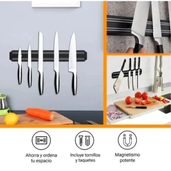 Snygg design magnetisk knivremsa för väggfäste - 38cm