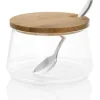 Sockerskål i glas - ANDREA HOUSE - Babu - 250 ml - Transparent - Rund