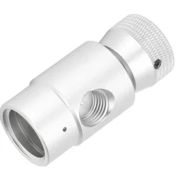 Soda CO2 Adapter Ventilkopplingssats ASA 1/4BSPP-TR21-4 Fyllningstillbehör Silver