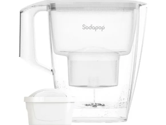 Sodapop 10029101 Vattenfilter 3 l Vit, Transparent