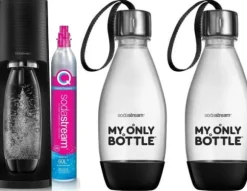Sodastream Terra Saturator + 1 flaska + gas Svart + 2x 0,5L