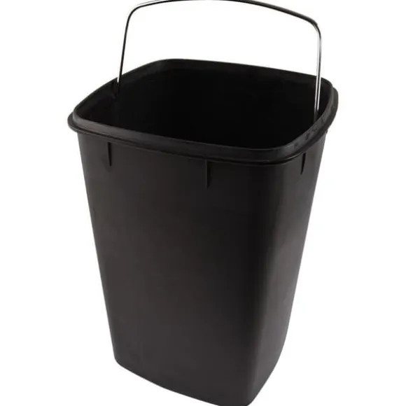 Soptunna, 12 Liters Kapacitet, Fotpedalsdrift,Silver, 12L