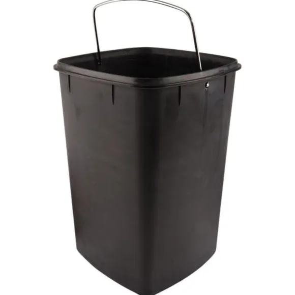 Soptunna, 12 Liters Kapacitet, Fotpedalsdrift,Silver, 12L