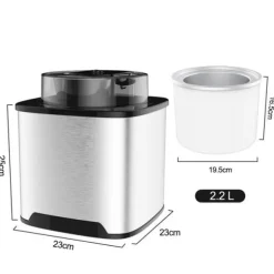 Sorbetière - Vpcok Direct - SU-580 - 2L - Multifunktionell - Rostfritt Stål