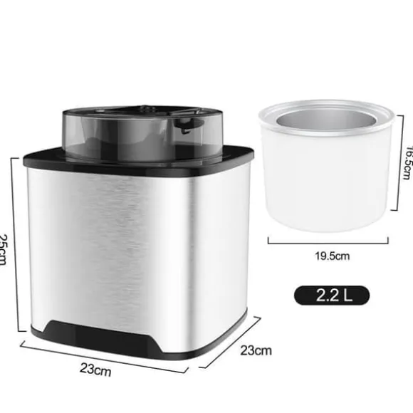 Sorbetière - Vpcok Direct - SU-580 - 2L - Multifunktionell - Rostfritt Stål