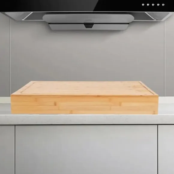 Spishäll Täckplatta - Skärbräda - Bambu - Rektangulär - 75 × 54 × 10 cm - Lila