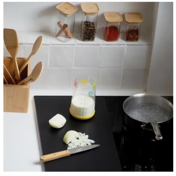 Spisplatta skydd - Pebbly Kitchen - 57 x 50 cm - Svart - Kökstillbehör