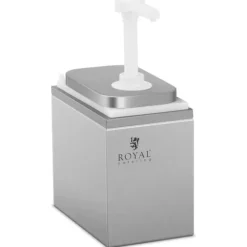 Såsdispenser med rostfri pump, 2 l