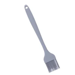 Össlingpensel Livsmedelskvalitetssilikon Avtagbar Värmebeständig Köksmatpensel För Bakning Grillning Matolja Smörsås Kalkon Ljusgrå