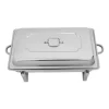 Stainless Steel Chafing Dish, 9L Kapacitet, Modern Design,Silver