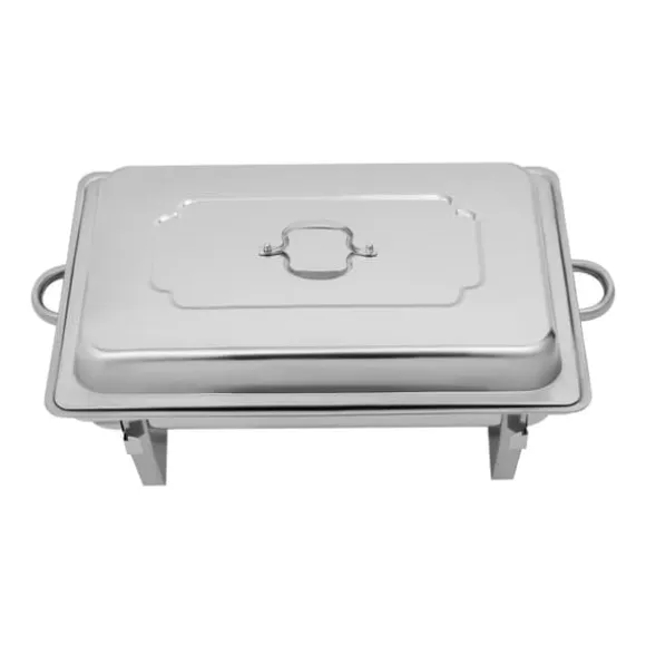 Stainless Steel Chafing Dish, 9L Kapacitet, Modern Design,Silver