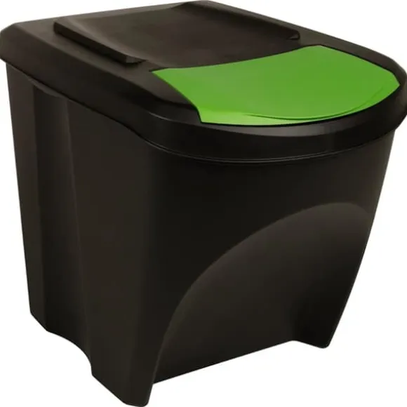 Staplingsbara soptunnor 3 st antracit 75 L