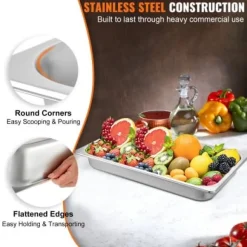 Steam Table Pan, 53x32,5x6,5 cm, Rostfritt stål, Matbehållare