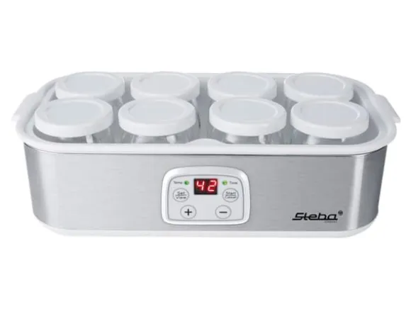 Steba JM 3 - Yoghurtmaskin - 1.4 liter - 30 W - rostfritt stål / vitt