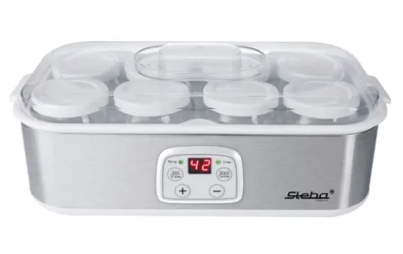 Steba JM 3 - Yoghurtmaskin - 1.4 liter - 30 W - rostfritt stål / vitt