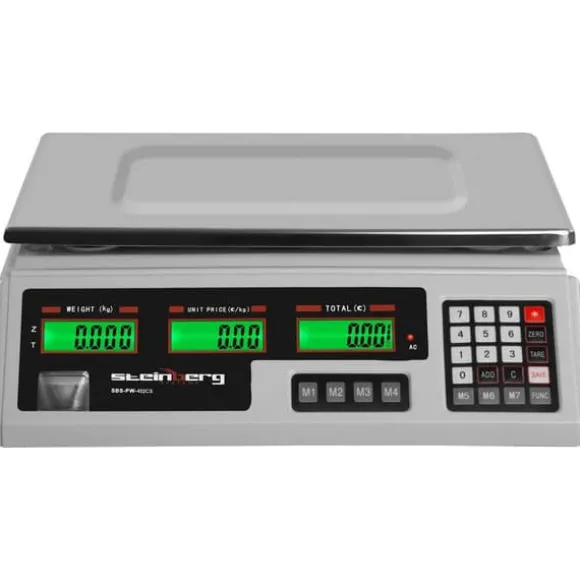 Steinberg Systems - Kontrollvåg - 40 kg / 2 g - 33,9 x 23,3 x 0,6 cm
