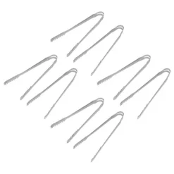 10ST Istång Mattång Rostfritt stål Lätt att rengöra Starkt grepp mångsidigt för festkök Grill BBQ Bar 13cm / 5.1in