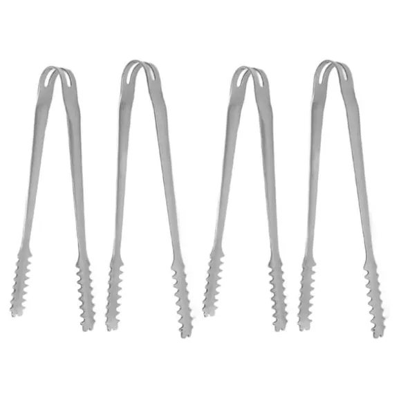 10ST Istång Mattång Rostfritt stål Lätt att rengöra Starkt grepp mångsidigt för festkök Grill BBQ Bar 13cm / 5.1in