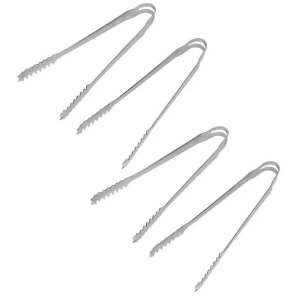 10ST Istång Mattång Rostfritt stål Lätt att rengöra Starkt grepp mångsidigt för festkök Grill BBQ Bar 13cm / 5.1in