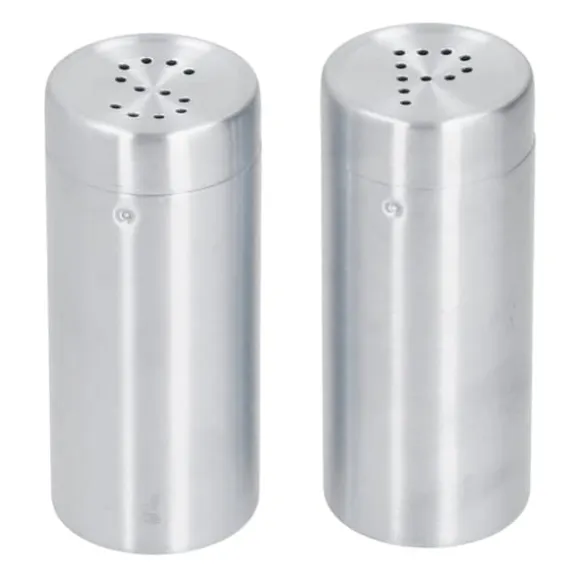 2st Kryddburk Rostfritt stål Kryddflaska Salt och peppar Shaker Köksverktyg Rostfritt stål Färg