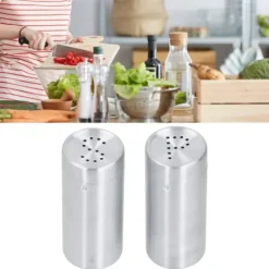 2st Kryddburk Rostfritt stål Kryddflaska Salt och peppar Shaker Köksverktyg Rostfritt stål Färg