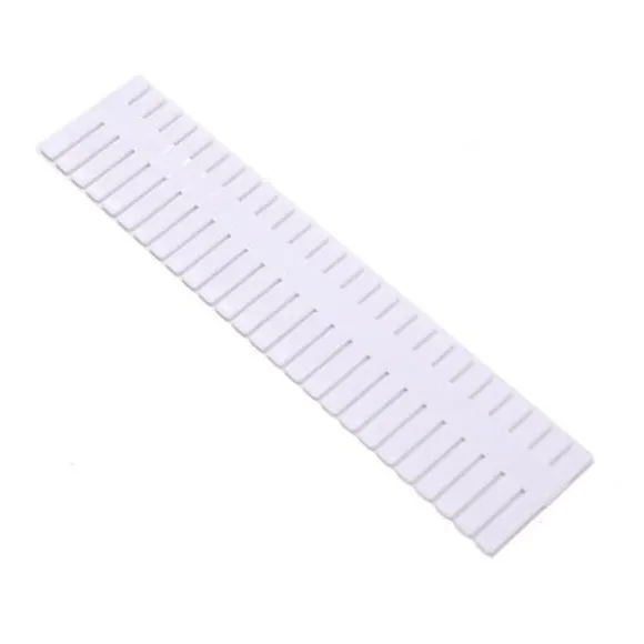 4st Lådavdelare Organizer Plast Lådförvaringsvägg Hem Justerbar klaff Vit Förlängd 47x7CM