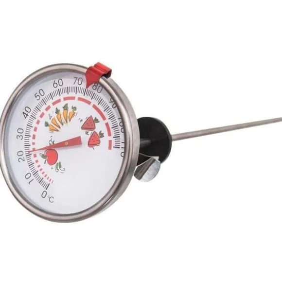 Stålkonserveringstermometer med 28 cm sond