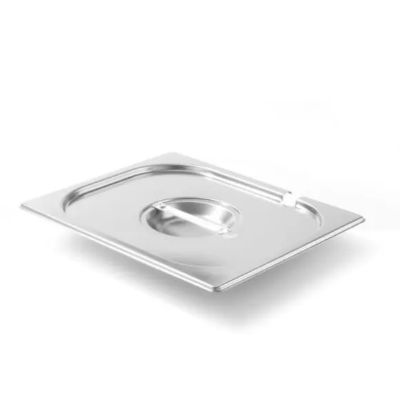 Stållock till GN Kitchen Line med utskärning för GN 1/2 slev - Hendi 806937